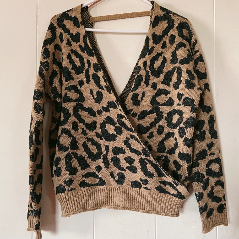 Leopard print sweater
